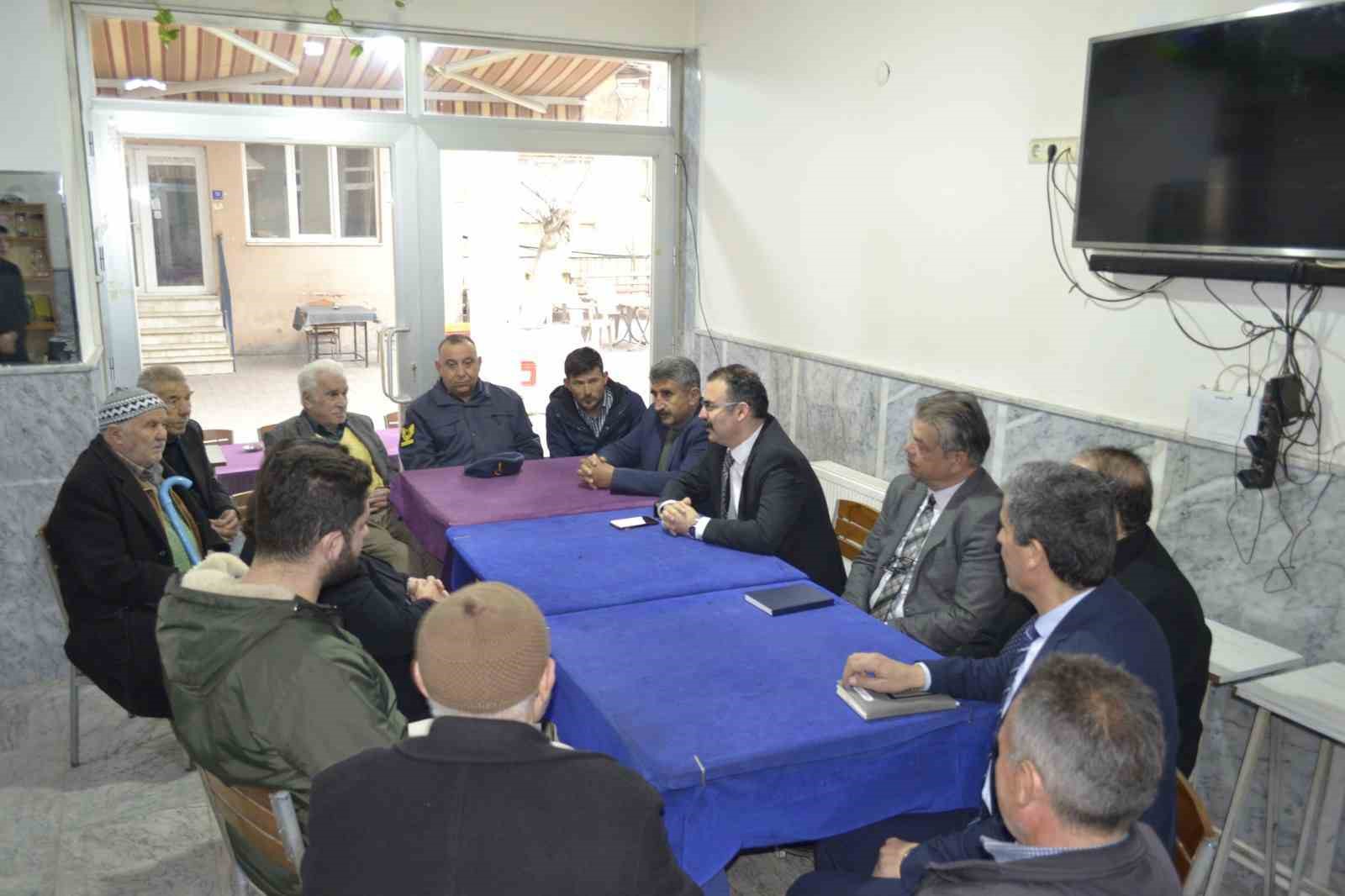 Sultanhisar Kaymakamı Ateş, Malgaçemir Mahallesi sakinleri ile bir araya geldi