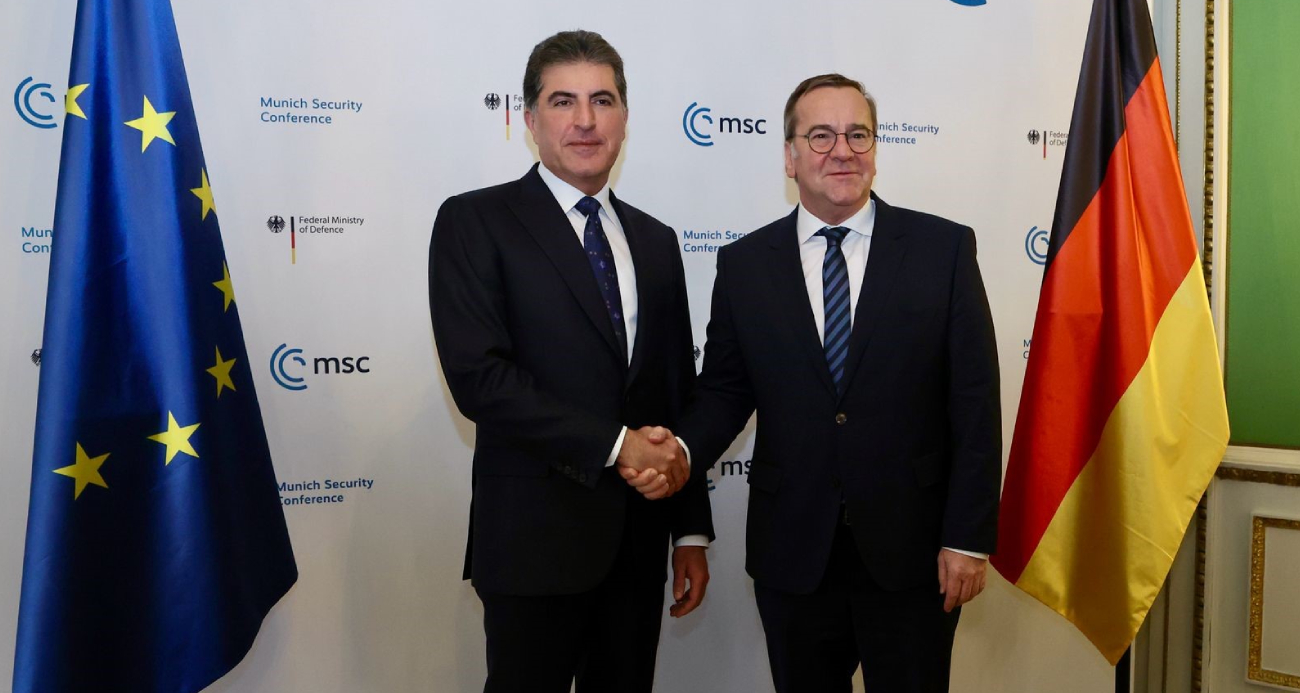 IKBY Başkanı Barzani, Alman Bakan Pistorius ile DEAŞ tehdidini görüştü