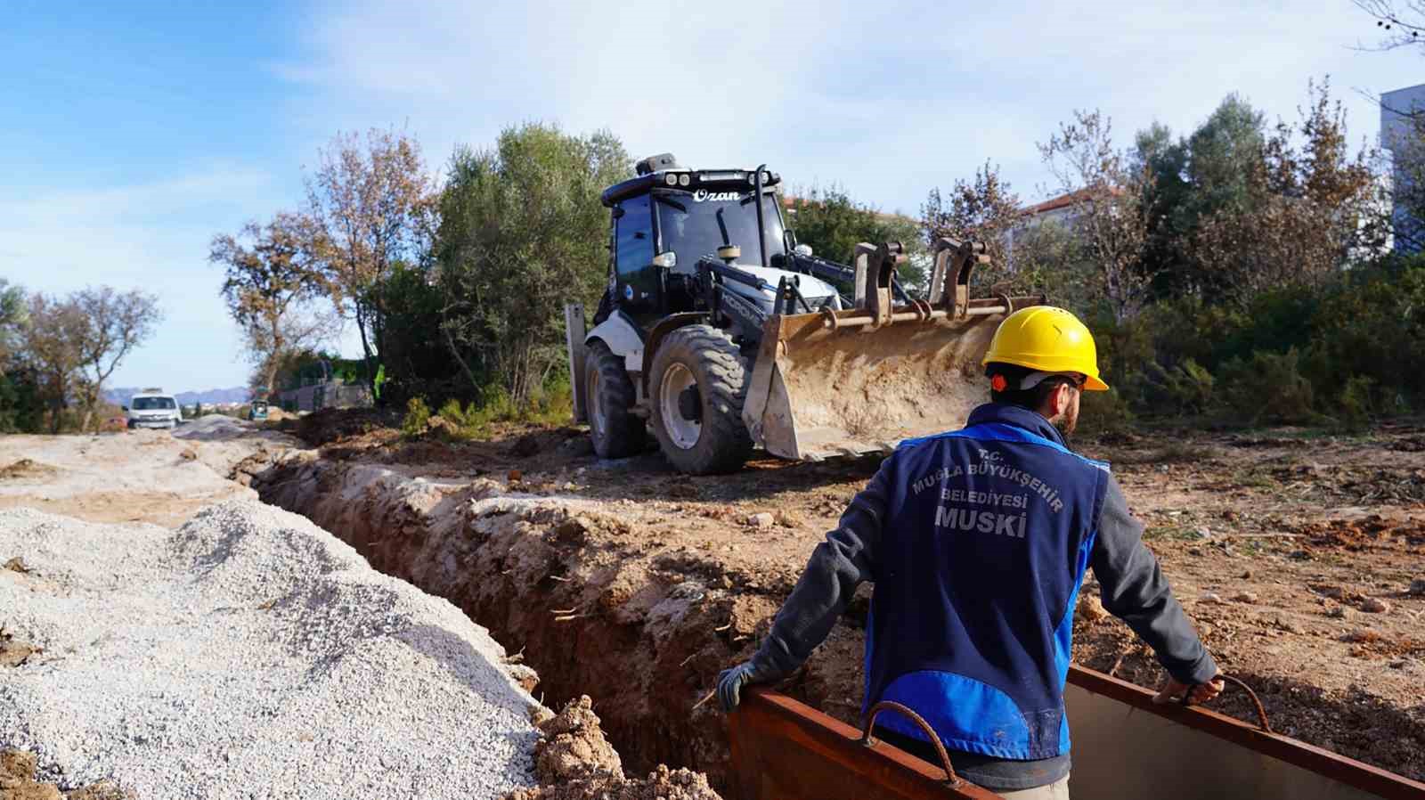 Datça İskele Mahallesi Çomarlık’ta kanalizasyon sorunu sona eriyor