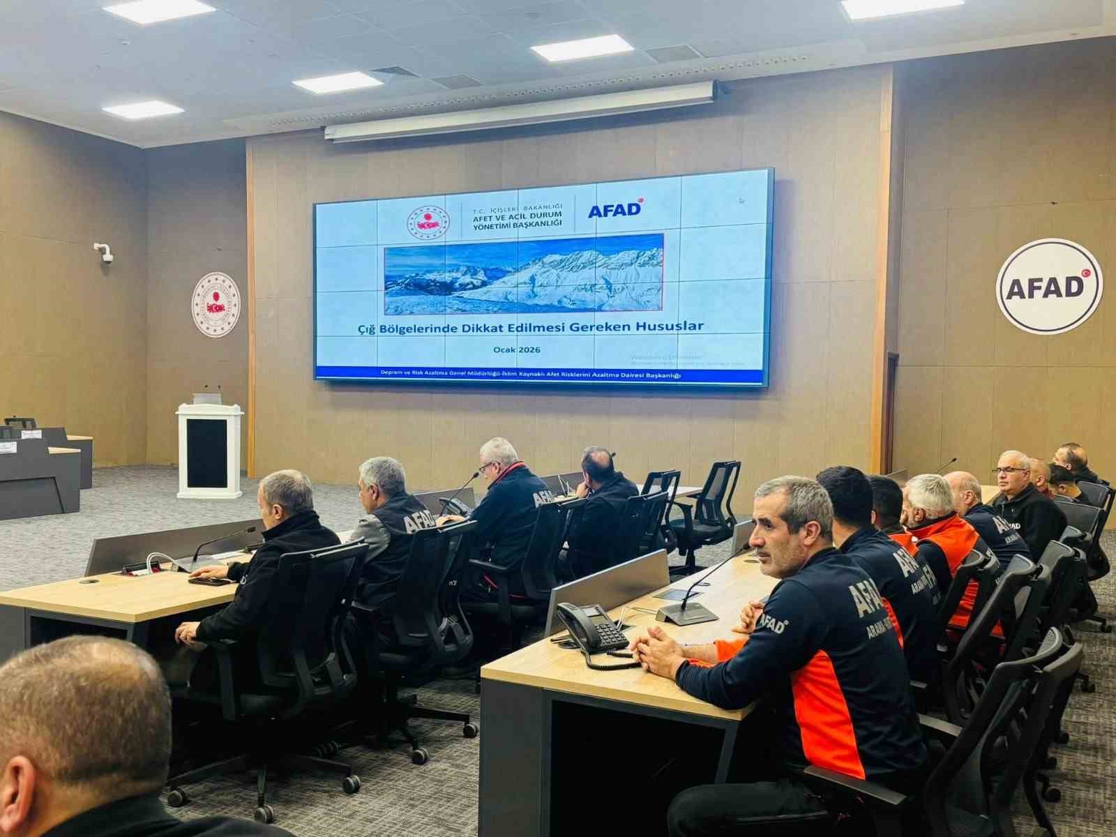 Elazığ’da çığ riskine yönelik değerlendirme toplantısı