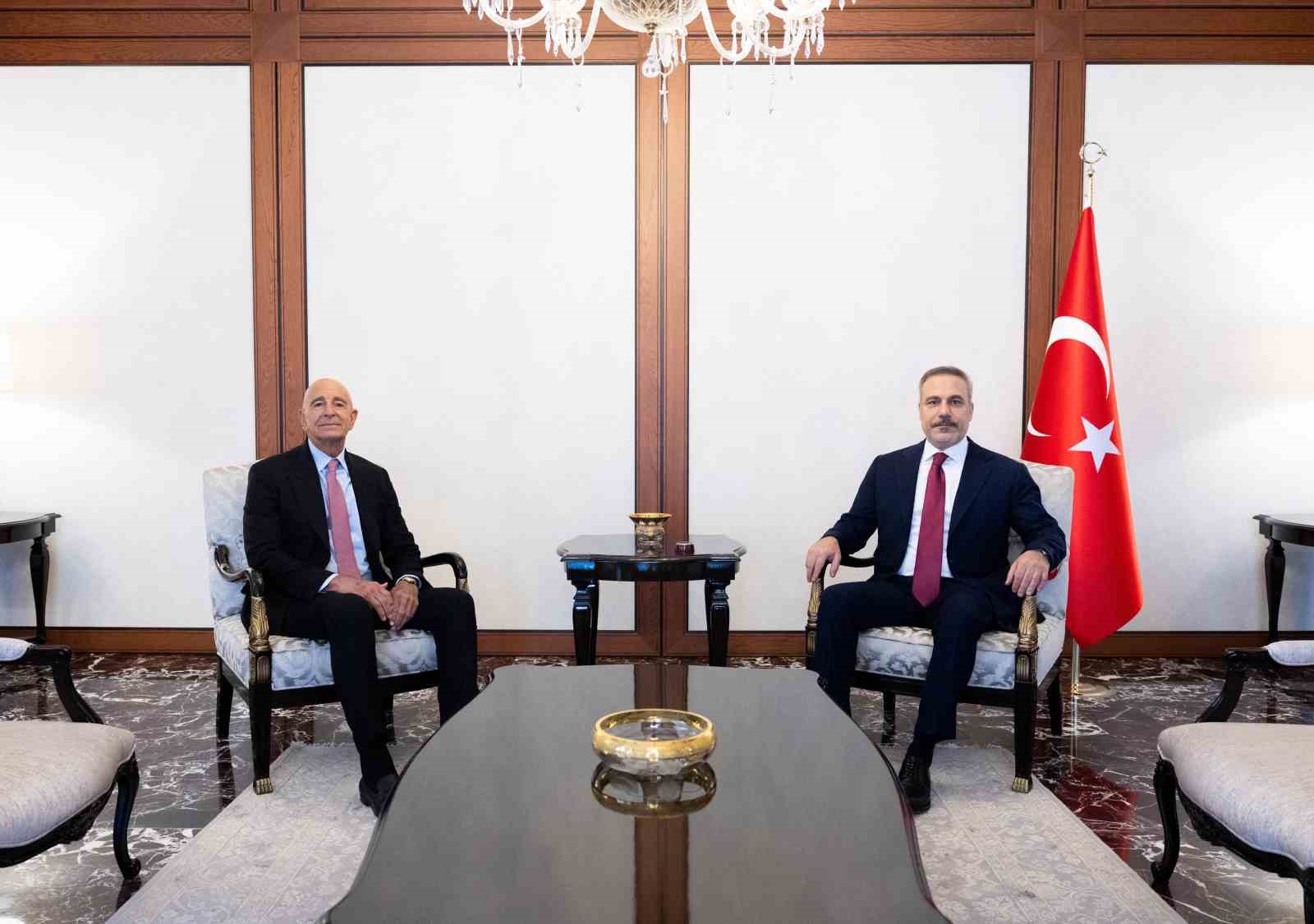 Bakan Fidan, ABD’nin Suriye Temsilcisi Barrack’ı kabul etti