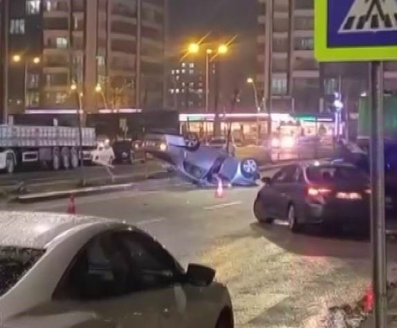 Diyarbakır’da otomobil takla attı: 1 yaralı