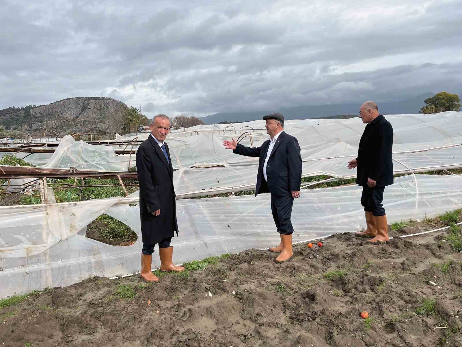 Dolu ve hortumun vurduğu Seydikemer’de oda başkanlarından destek çağrısı
