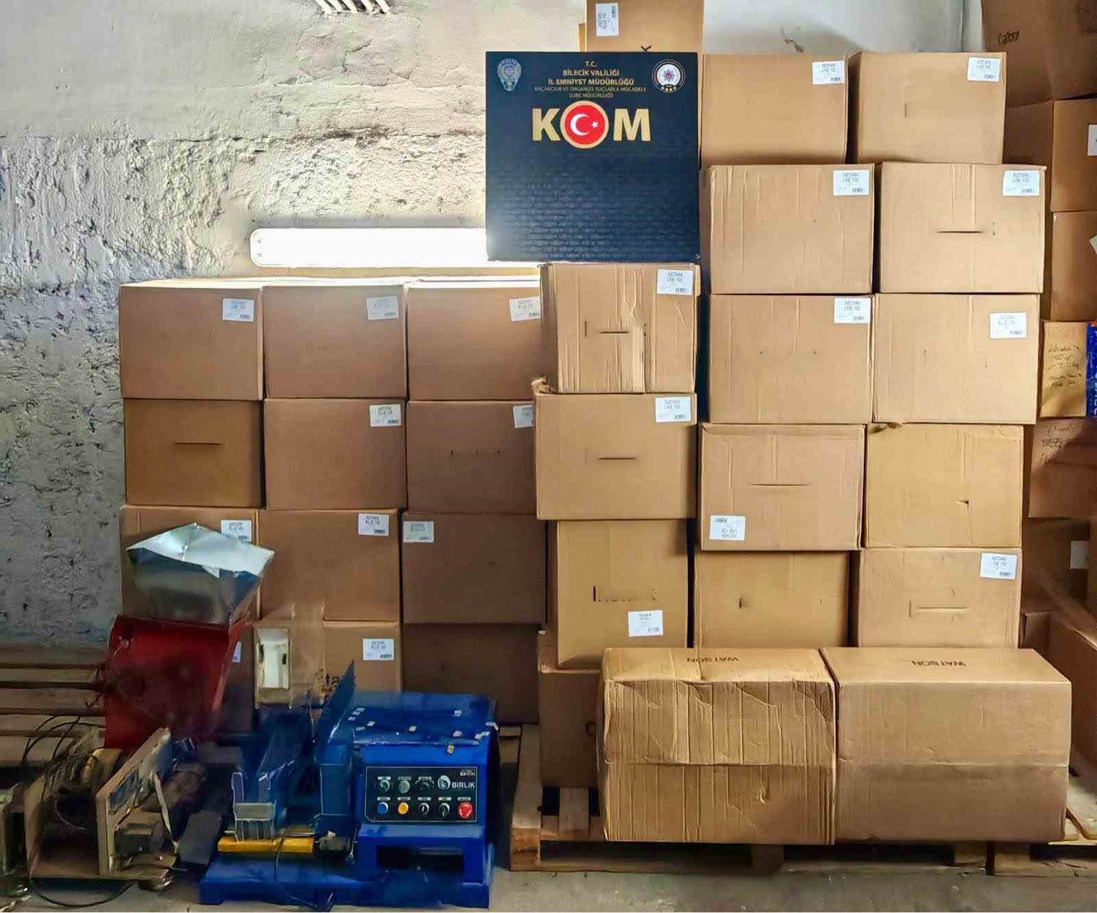 Bilecik’te 93 bin 600 adet makaron ele geçirildi