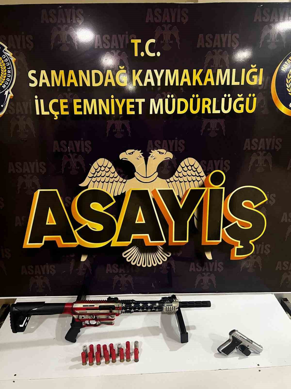 Hatay’da Asayiş Operasyonu: Ruhsatsız Silah Ele Geçirildi