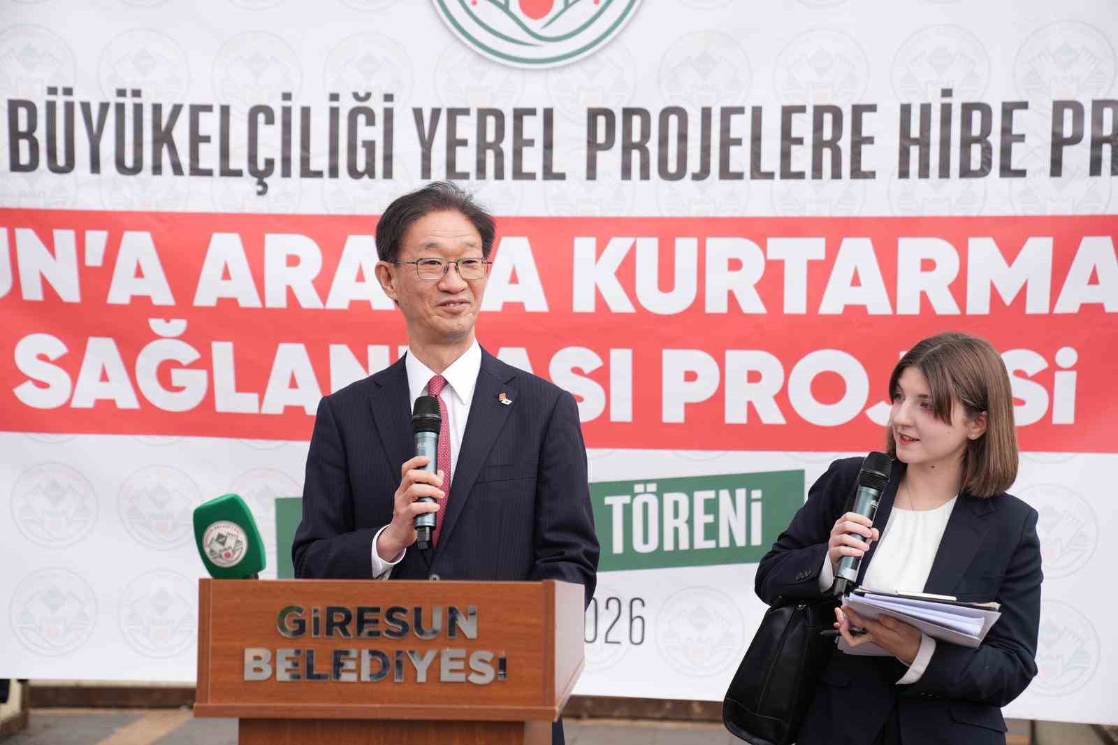 Japonya’dan Giresun Belediyesi’ne kurtarma aracı desteği