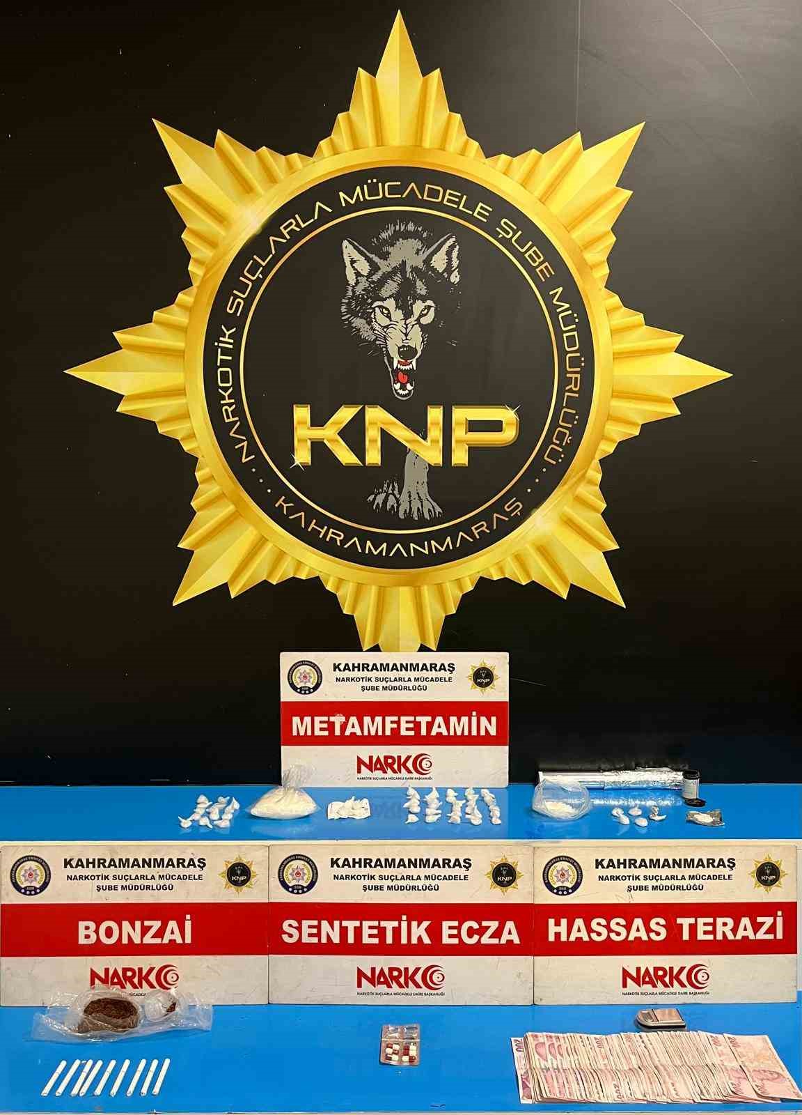 Kahramanmaraş’ta uyuşturucu operasyonları: 4 tutuklama