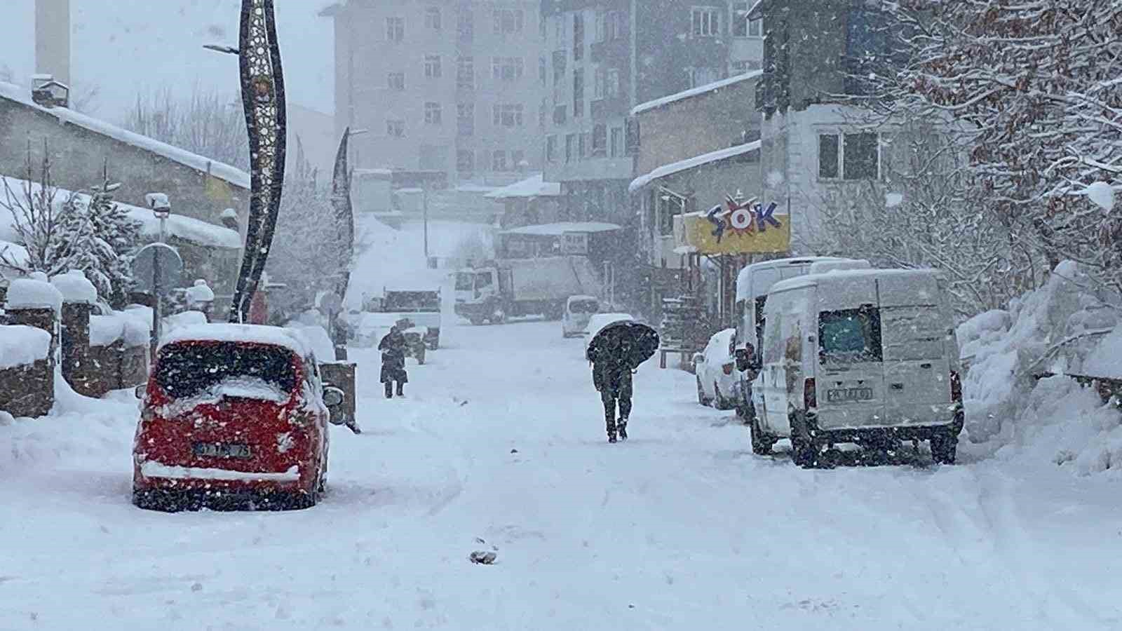 Karlıova’da kar yağışı başladı