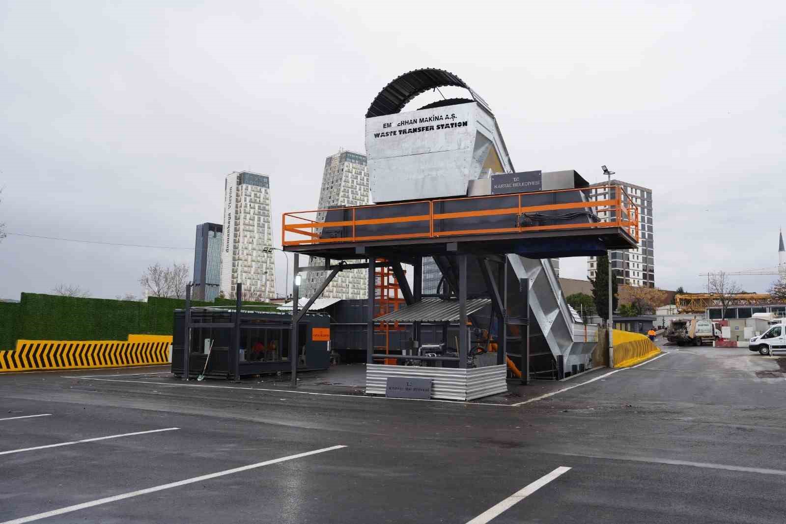 Kartal Belediyesi’nin yeni çöp toplama ve aktarma istasyonu hizmete girdi
