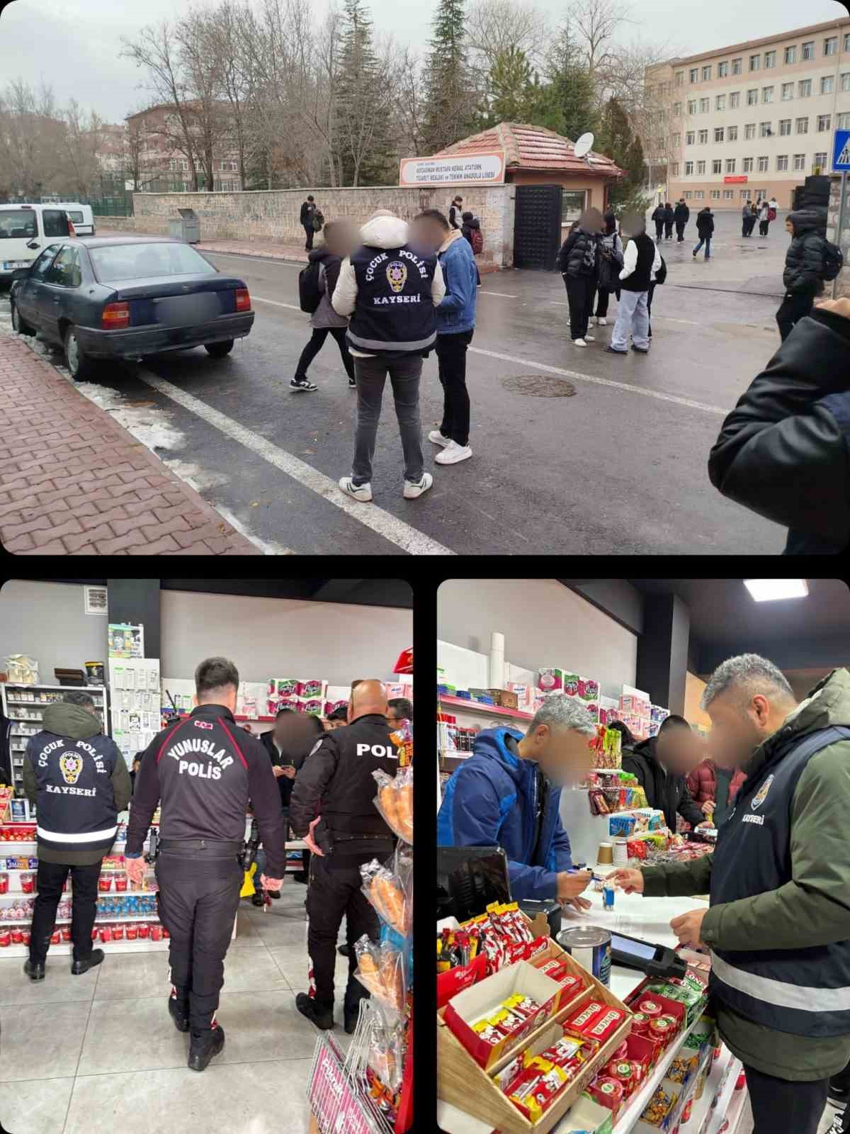 Kayseri’de okul çevresinde 642 şahıs sorgulandı