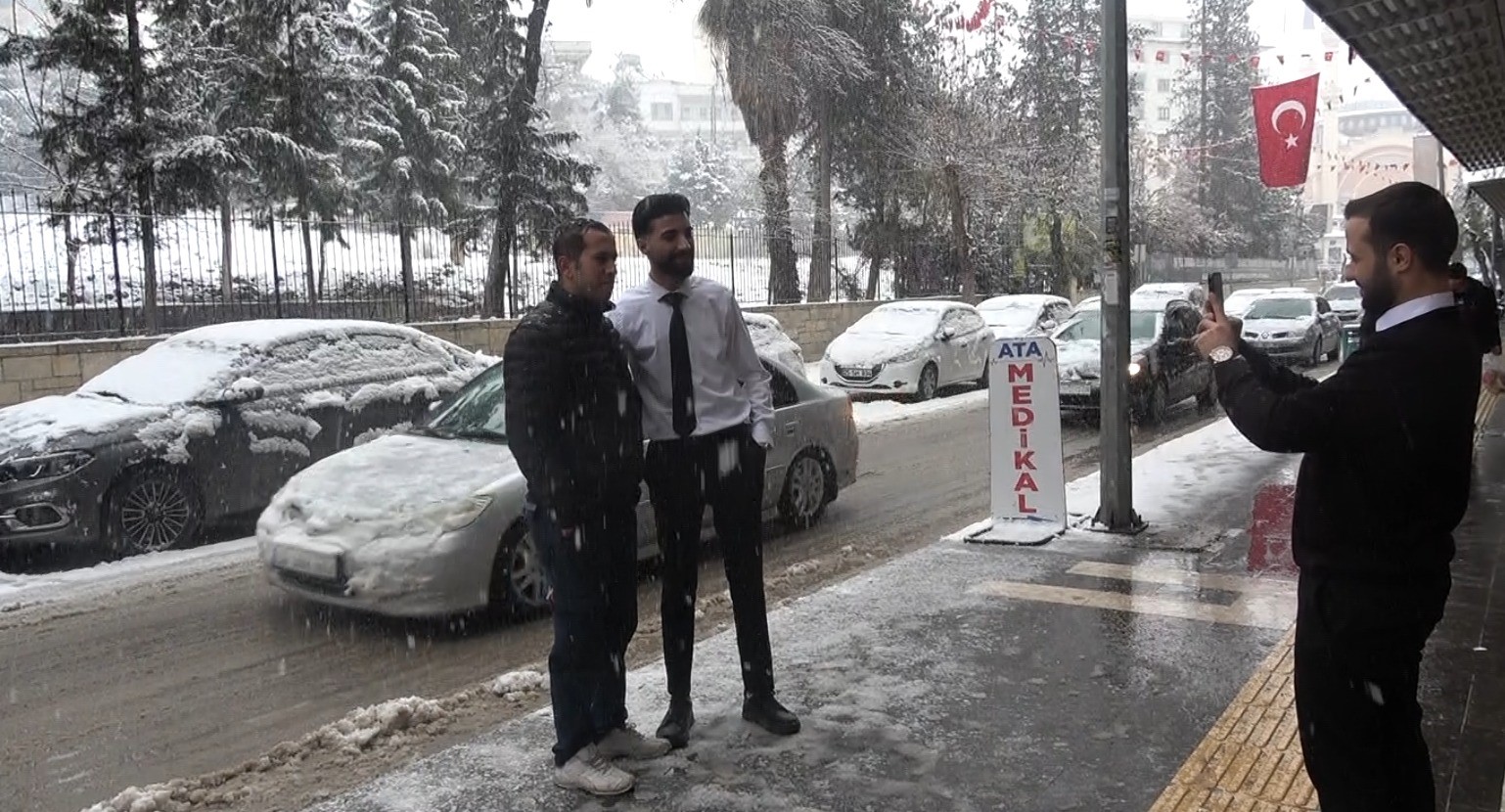 Kilis’e kar yağışı etkili oluyor