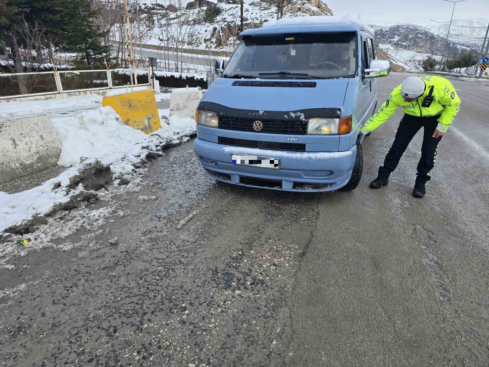 Malatya’da kış lastiği denetimleri artırıldı