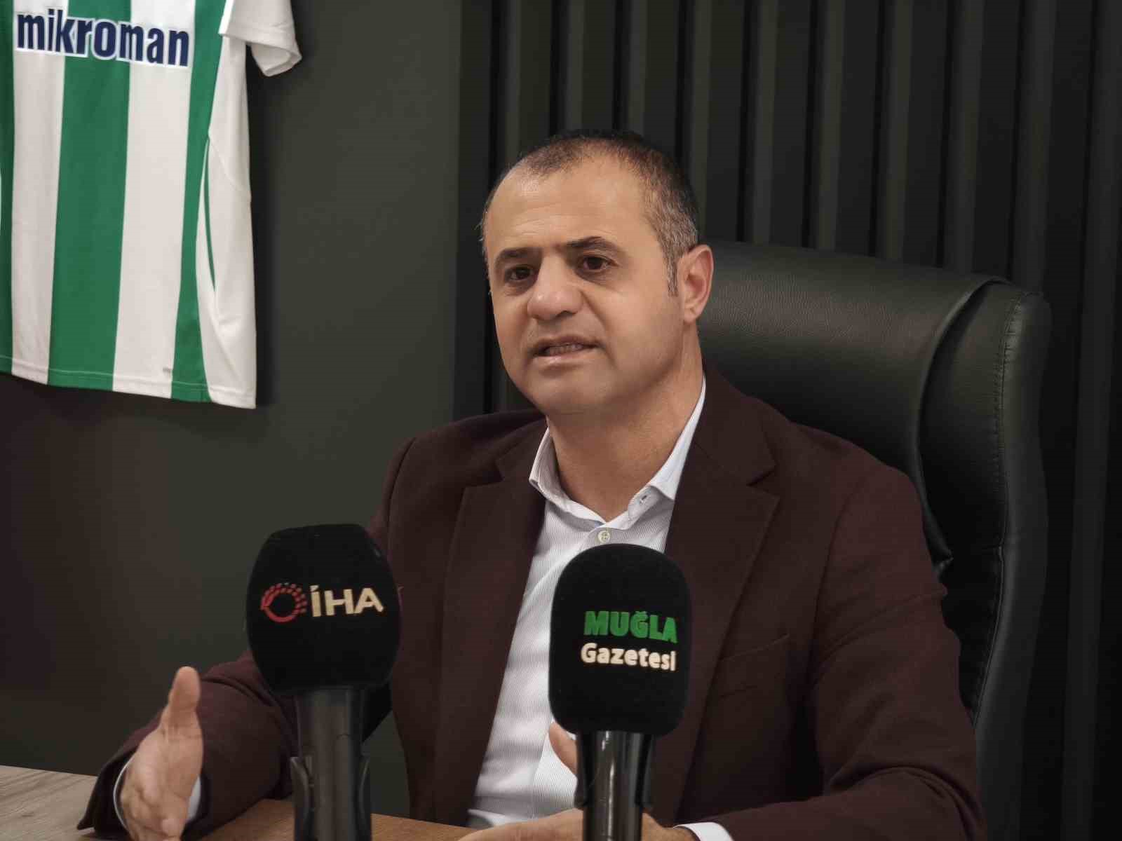 Muğlaspor Kulüp Başkanı Kıyanç’tan stat ve gelir açıklaması