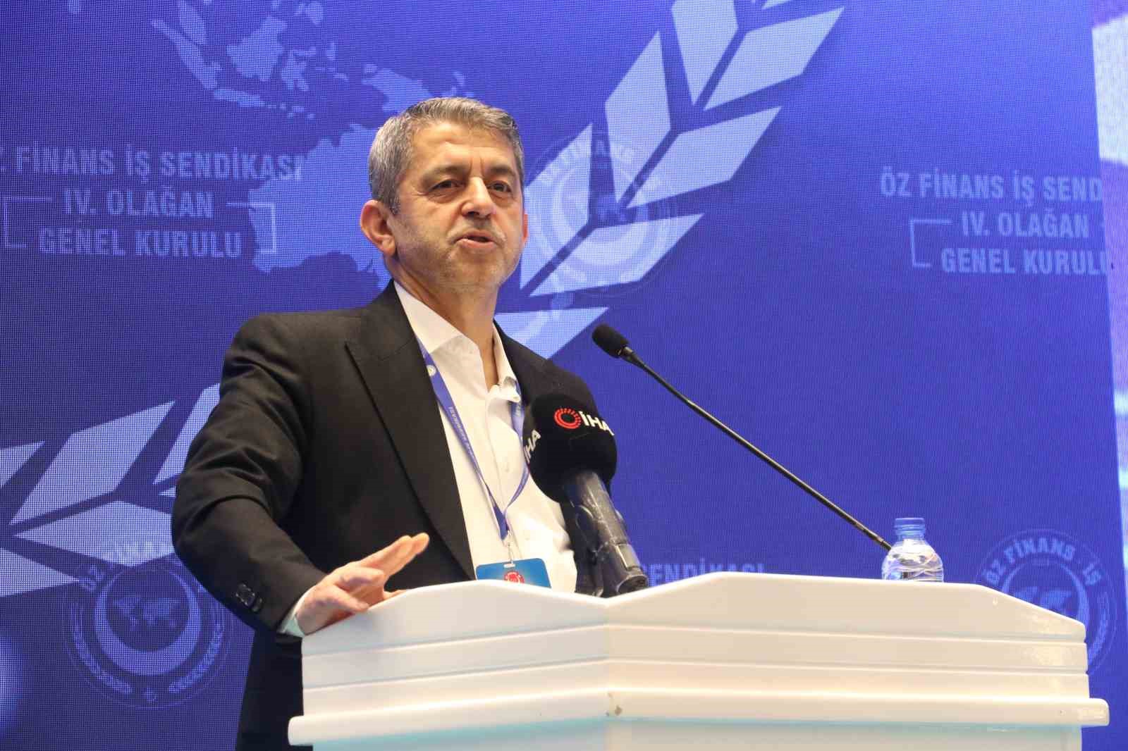 Öz Finans-İş Sendikası Başkanı Eroğlu: "153 arkadaşımızın kendi imkanlarıyla sıfır sermaye olarak bu işe başladık"