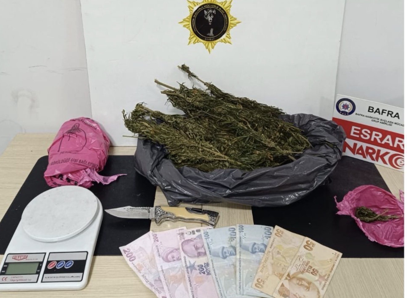 Samsun’da dört ilçede uyuşturucu operasyonu: 5 gözaltı