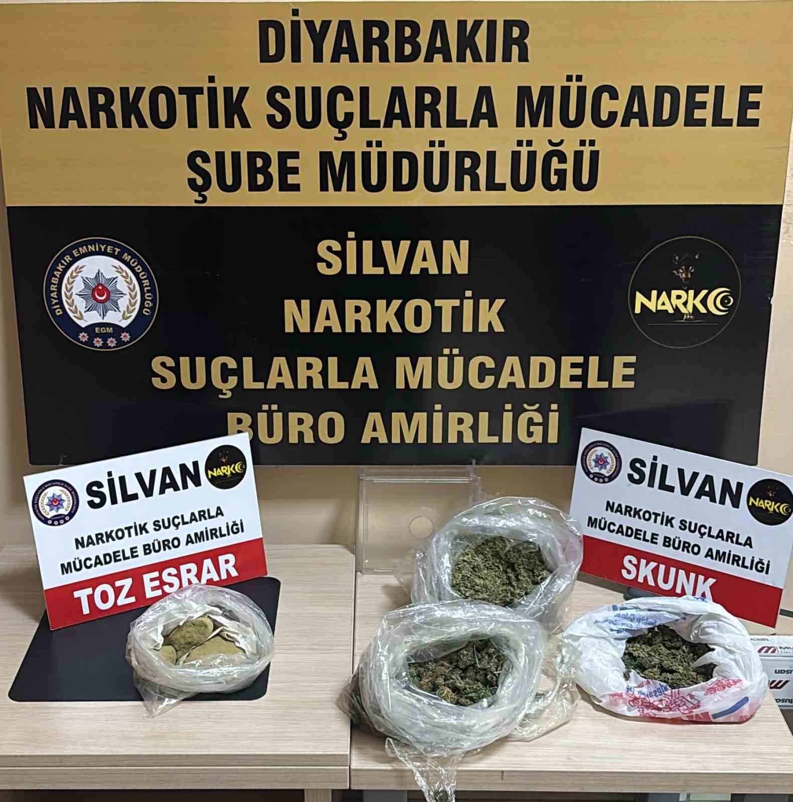 Silvan’da uyuşturucu tacirlerine şafak operasyonu: 1 tutuklama