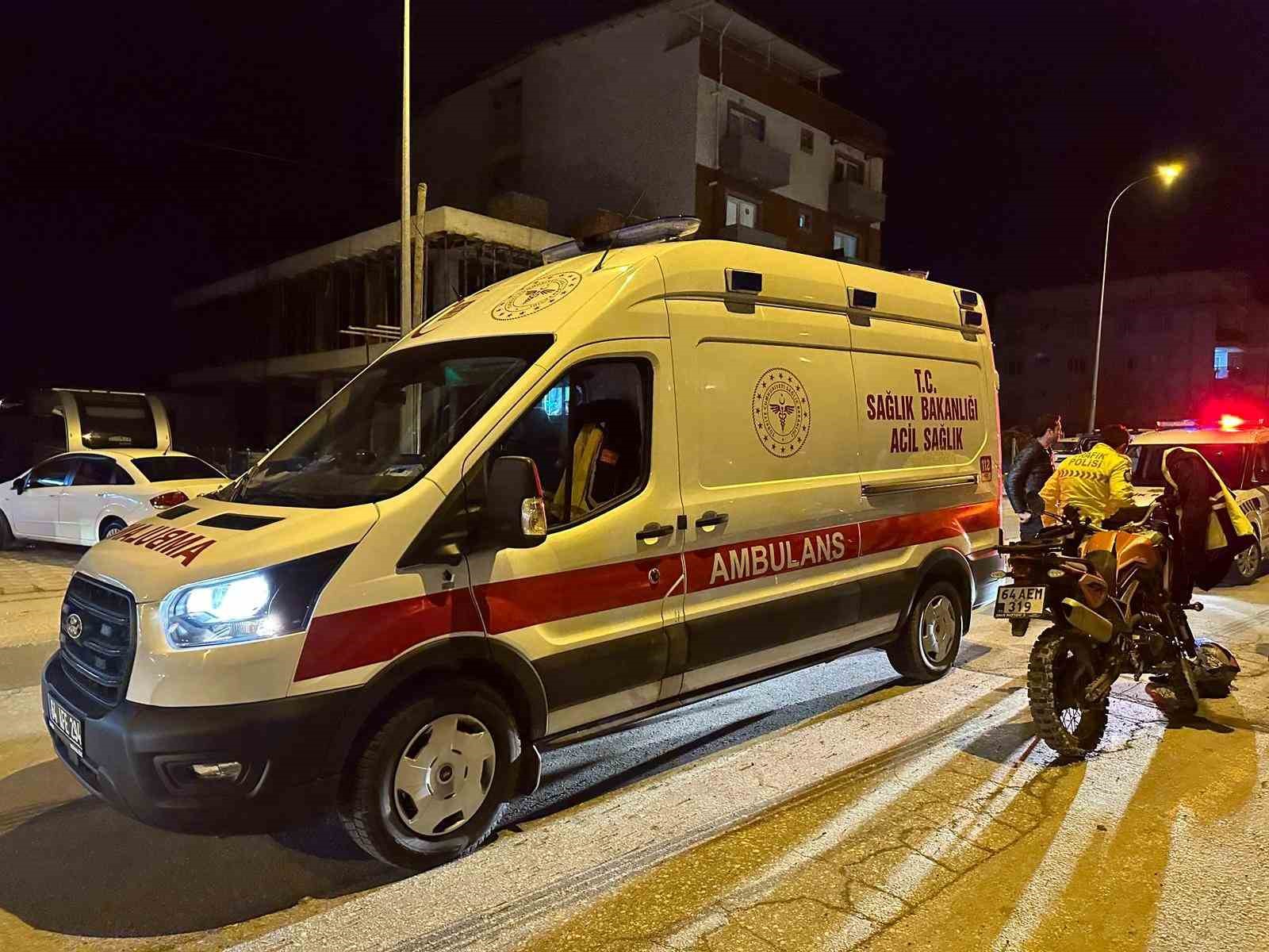 Uşak’ta motosikletin çarptığı yaya hayatını kaybetti: Kaza anı kamereda