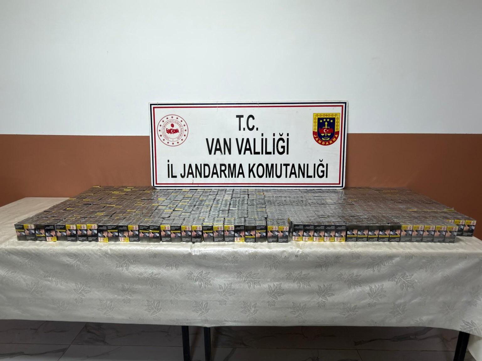 Van’da bin 510 adet kaçak sigara ele geçirildi