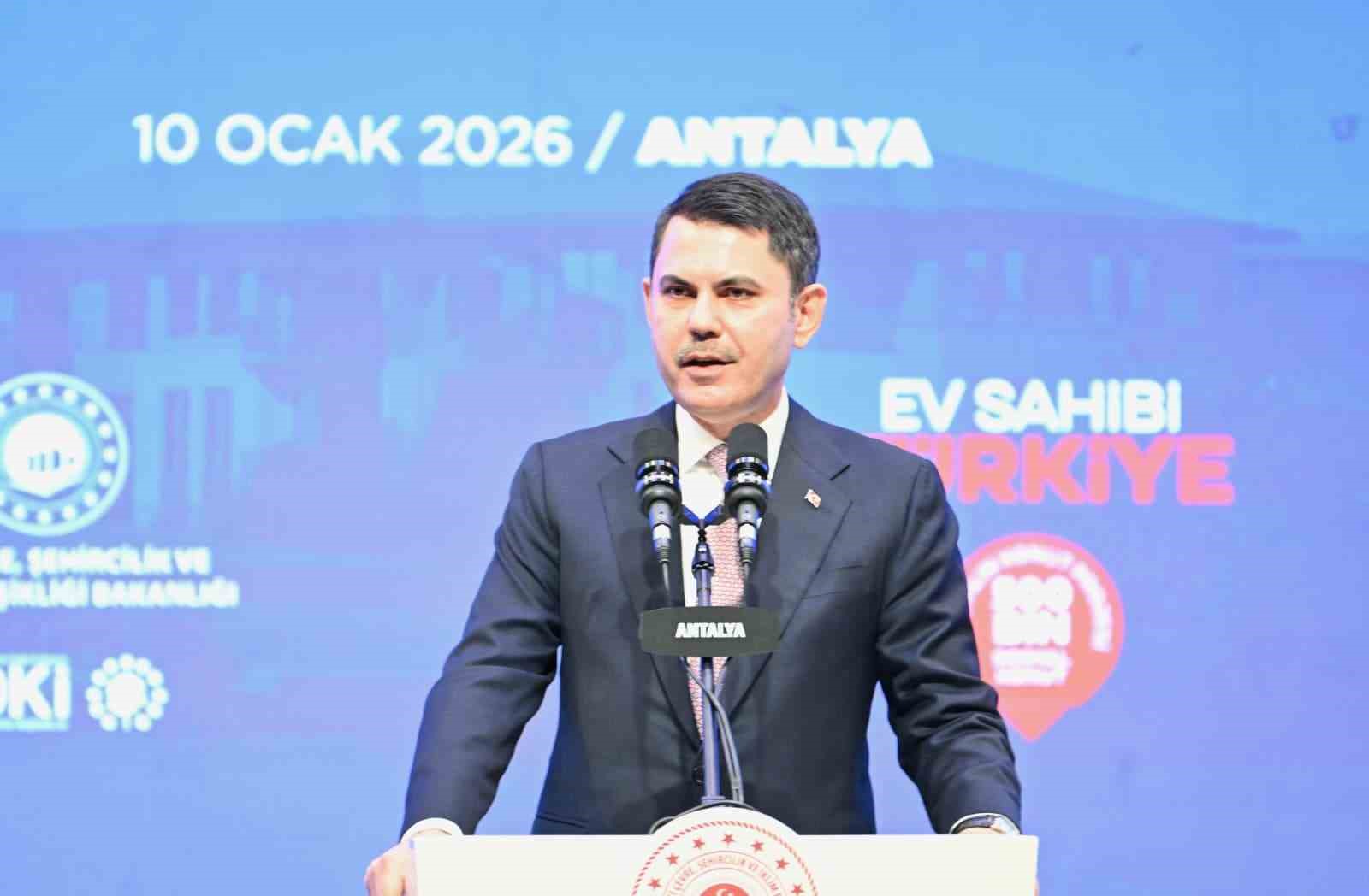 Yüzyılın Konut Projesi kapsamında Antalya’da kura heyecanı: 13 bin 213 konut için çekiliş yapıldı