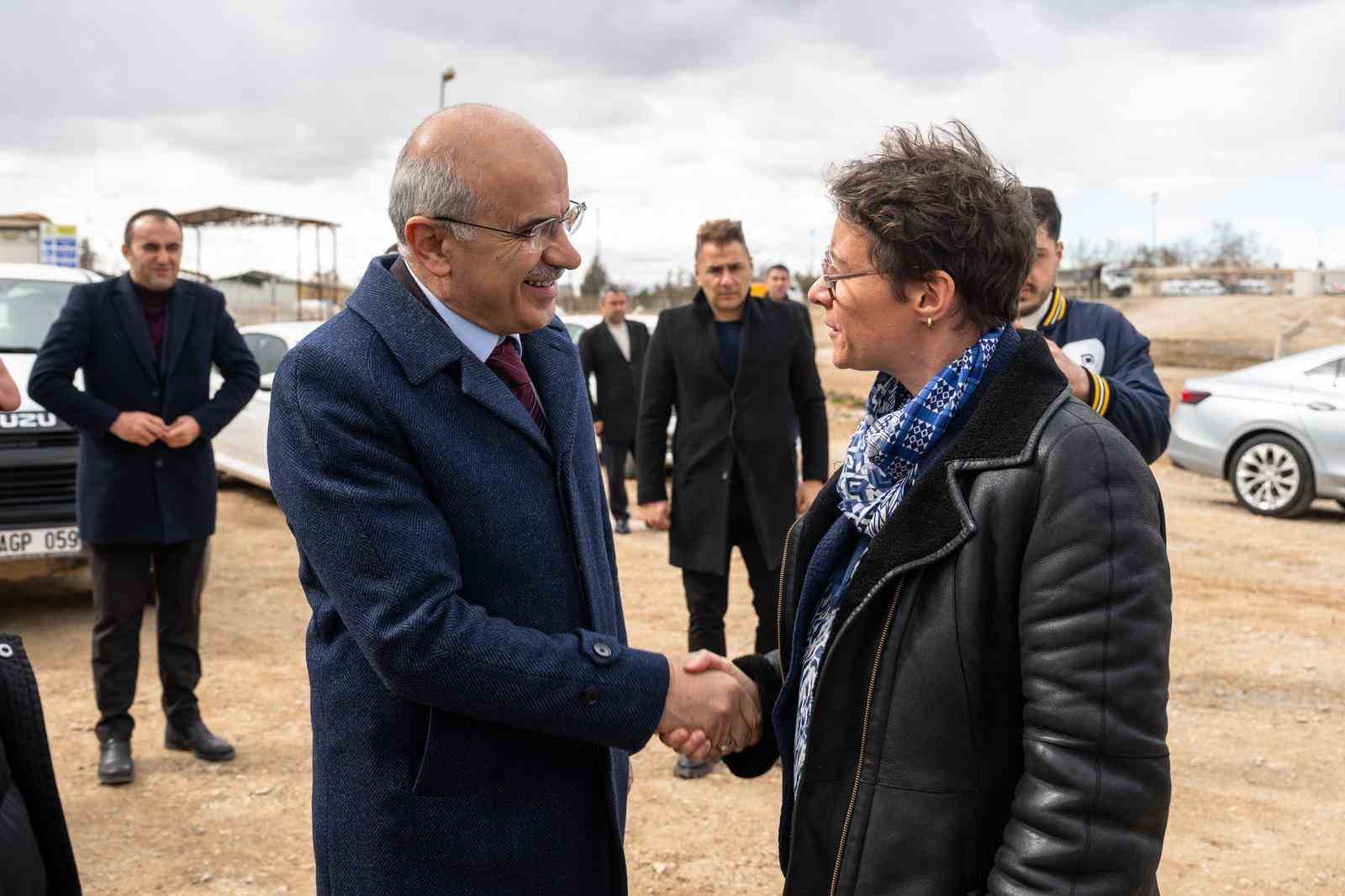Başkan Er, Fransız heyetle Malatya’da kurulacak ayrıştırma tesisi alanını inceledi