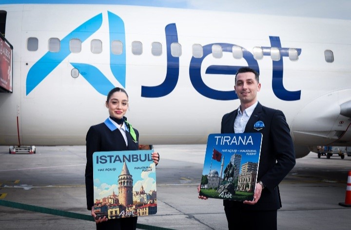 AJet, Arnavutluk başkenti Tiran seferlerini başlattı