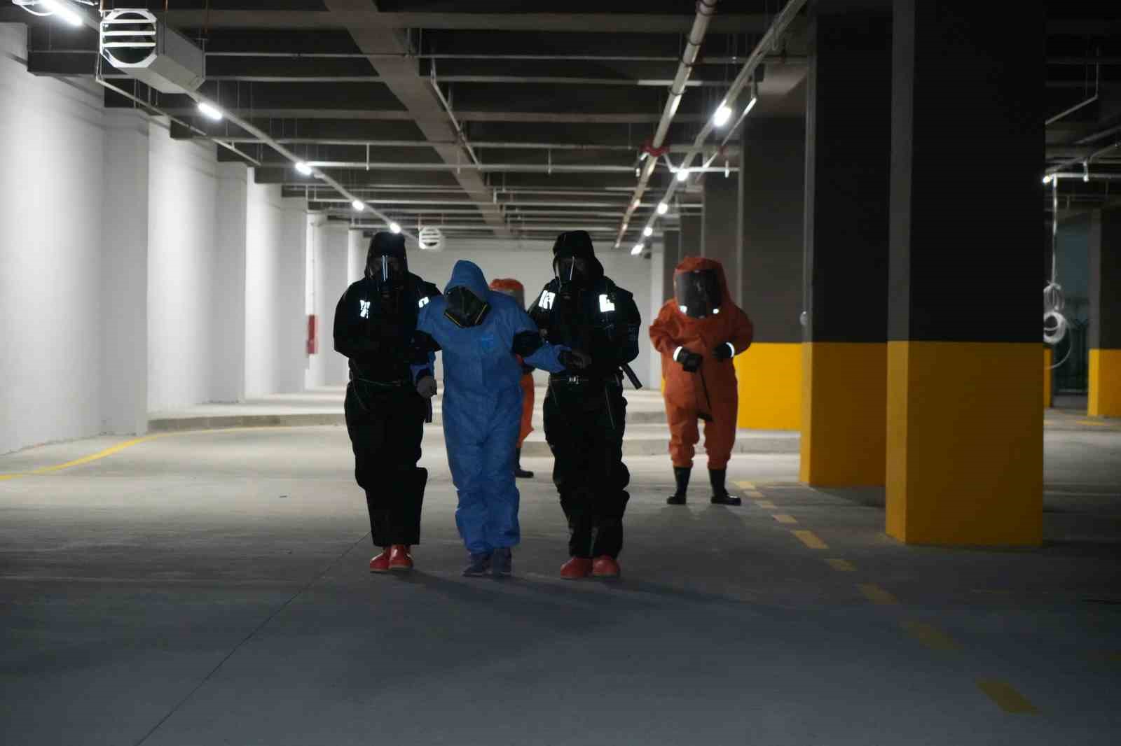 Samsun Şehir Hastanesi’nde KBRN tatbikatı