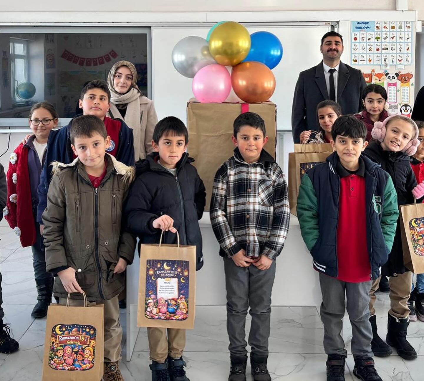 Bayburt’ta on beşi geleneği iki okulun öğrencilerini buluşturdu