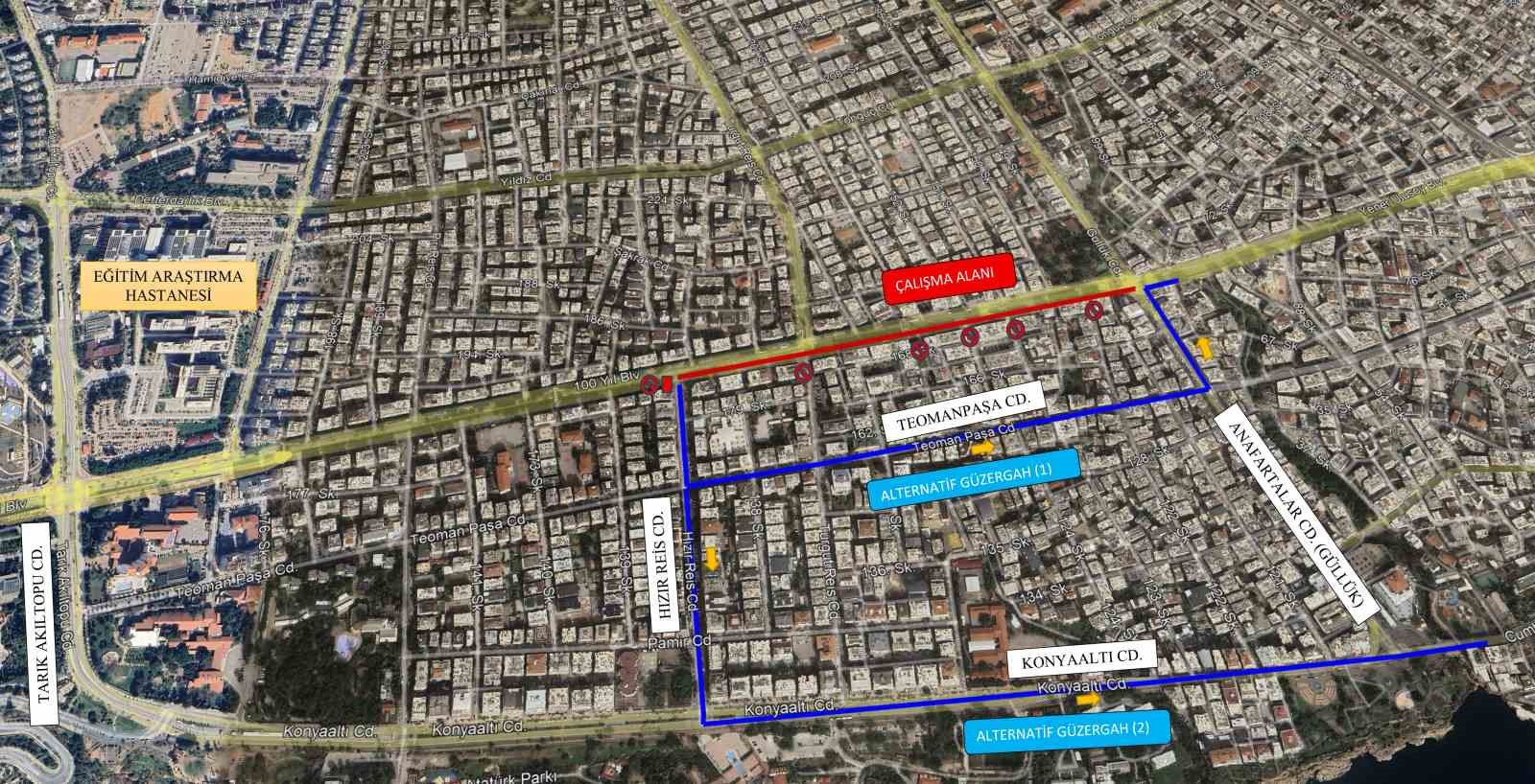 100. Yıl Bulvarı’nda asfalt çalışmaları sürüyor