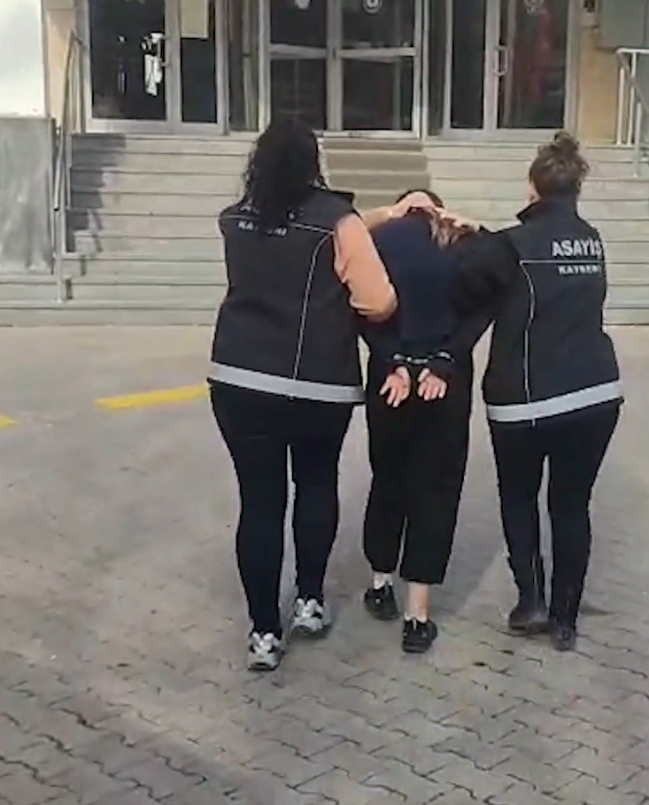 Kayseri’de 30 yıl 9 ay kesinleşmiş hapis cezası olan kadın hükümlü yakalandı
