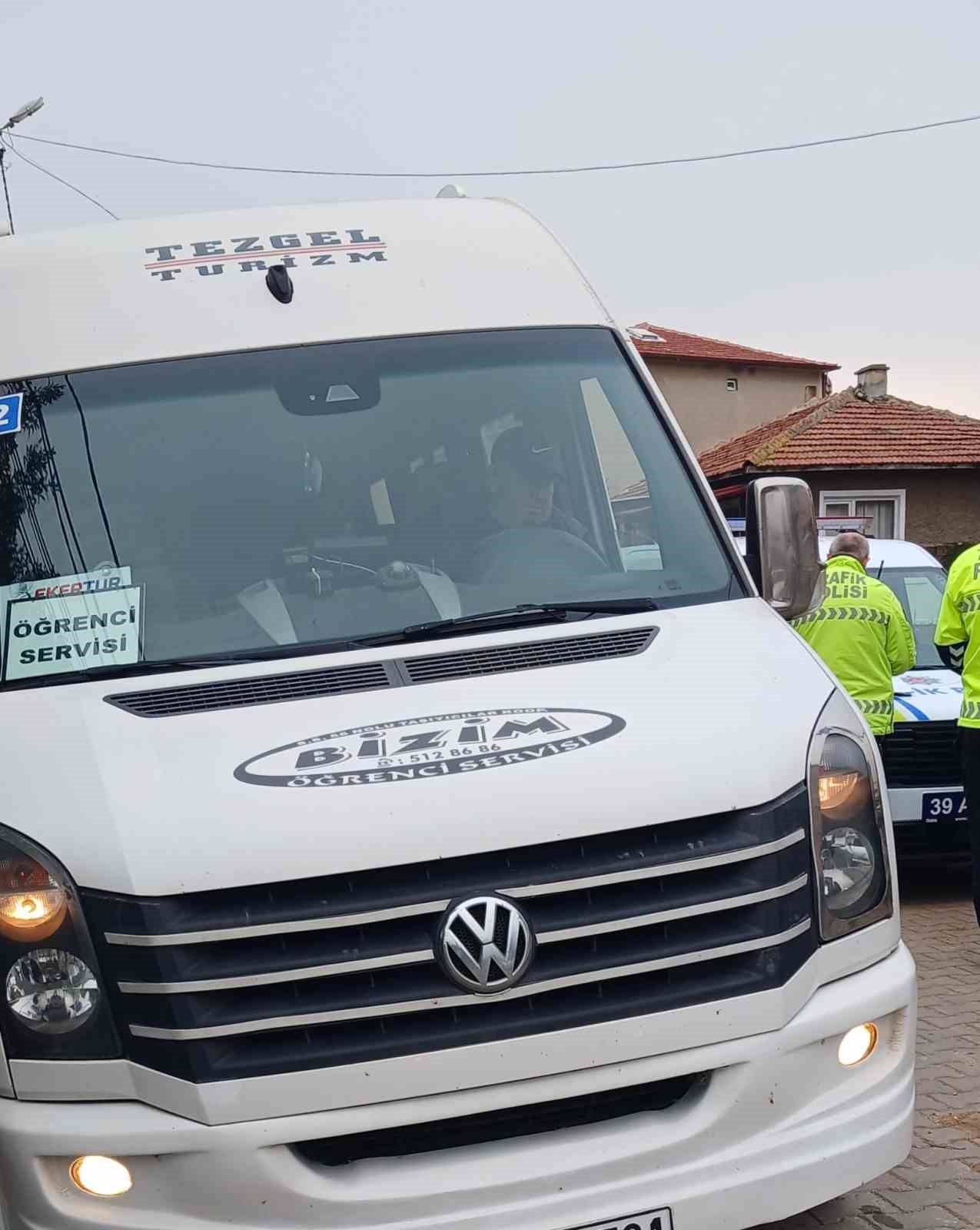 Babaeski’de okul servisleri denetlendi