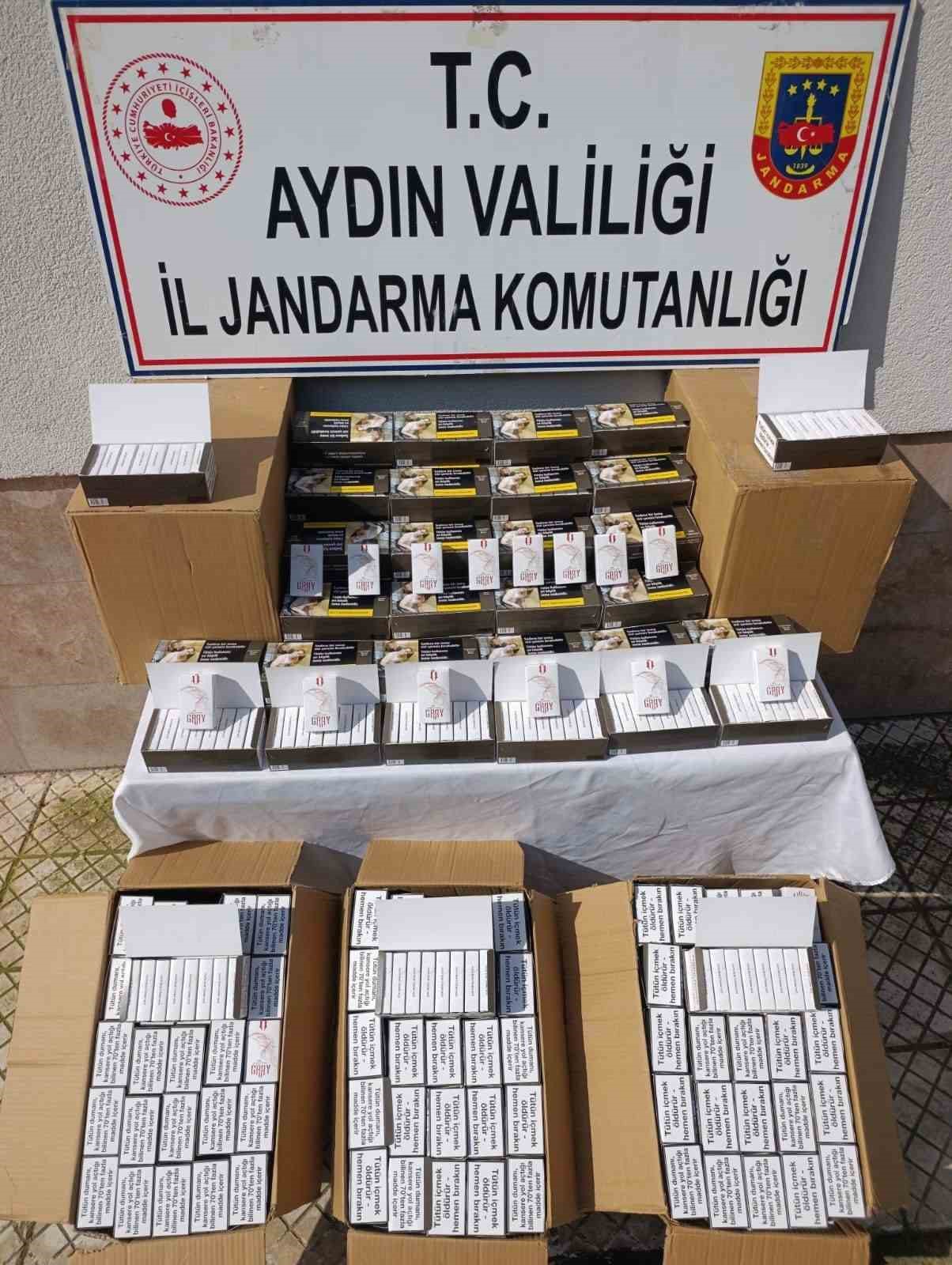 Çine’de 55 bin adet kaçak makaron ele geçirildi