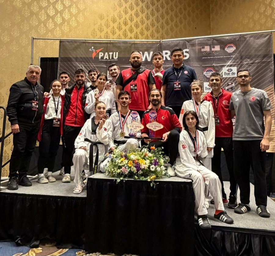 Para taekwondoculardan ABD Açık Taekwondo Turnuvası’nda 7 madalya