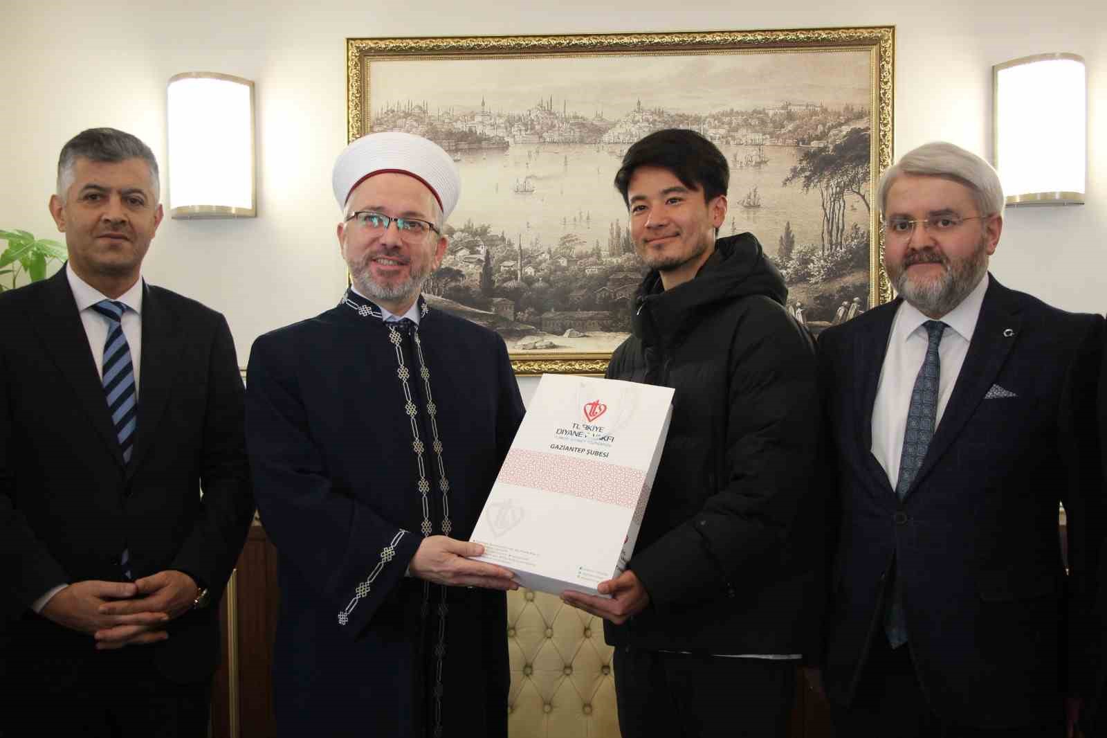 Japon gezgin Gaziantep’te müslüman oldu