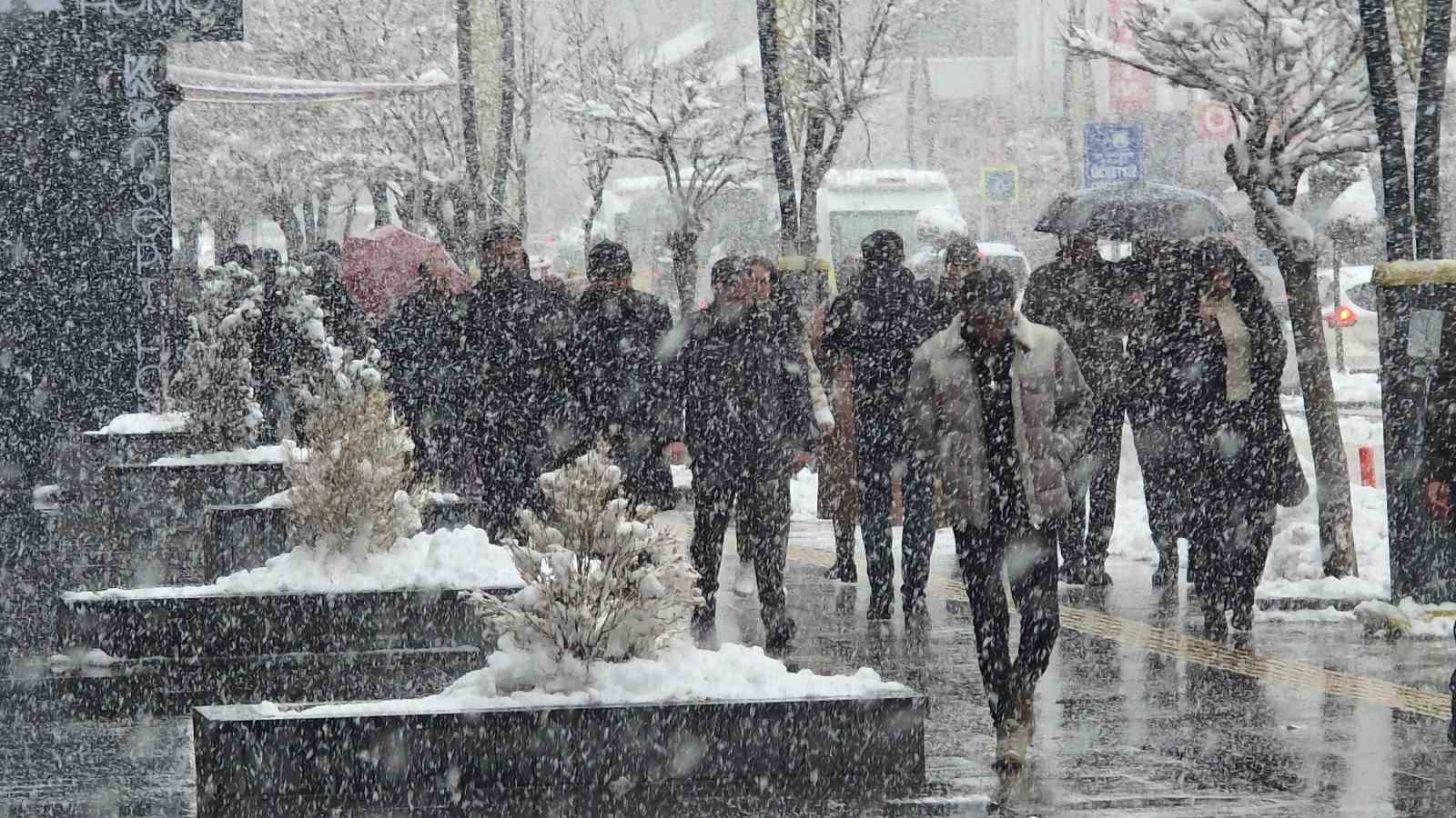 Van’da kar yağışı ve sis etkili oluyor