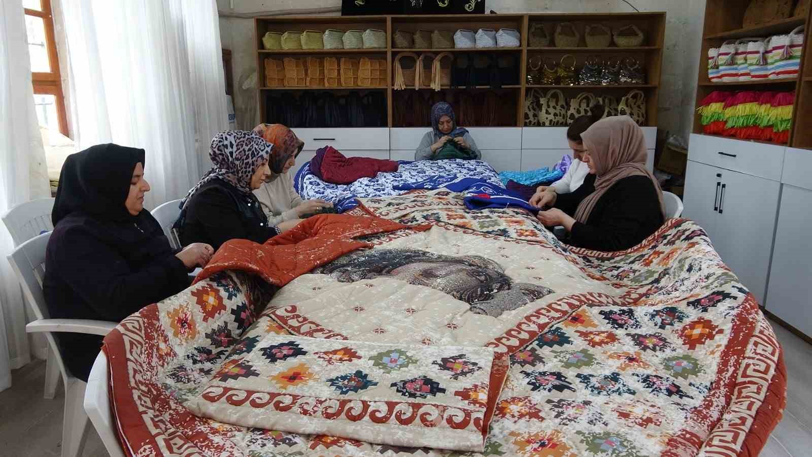 Kilis’te kadınların el emeğiyle yorgancılık yeniden canlanıyor
