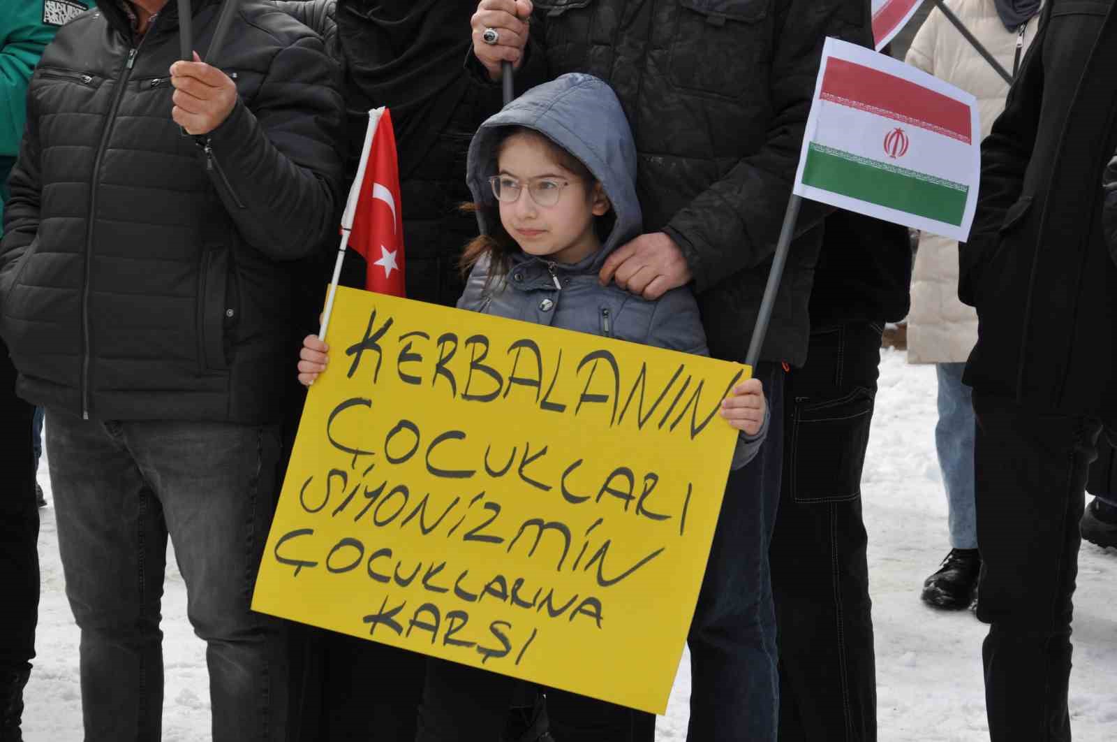 Kars’ta Caferiler İran’a düzenlenen saldırıları kınadı