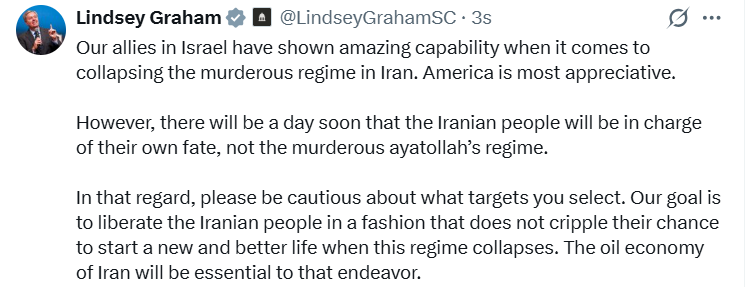 ABD’li senatör Lindsey Graham’dan İsrail’e "hedef" eleştirisi