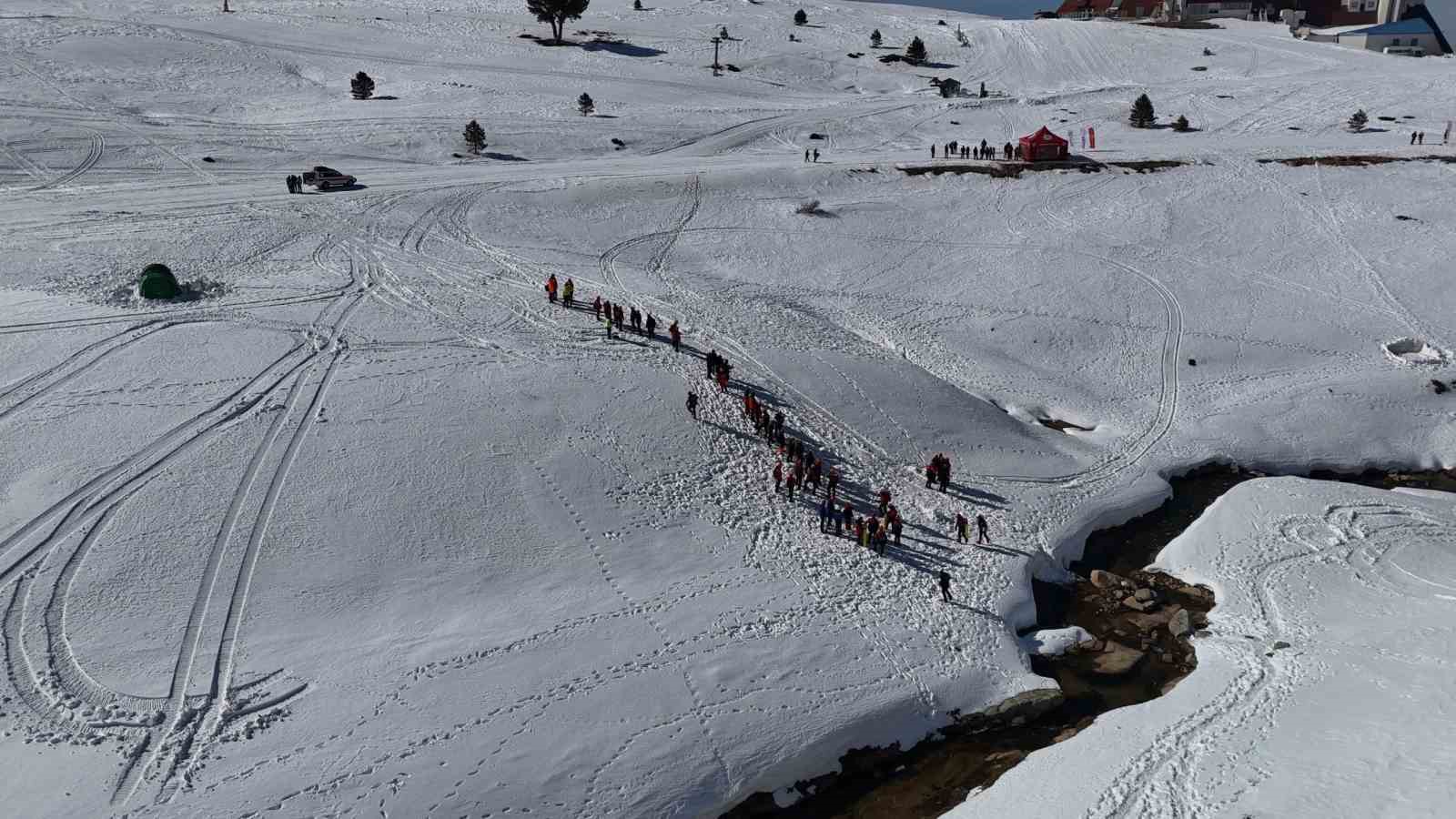 Uludağ’da nefes kesen çığ tatbikatı