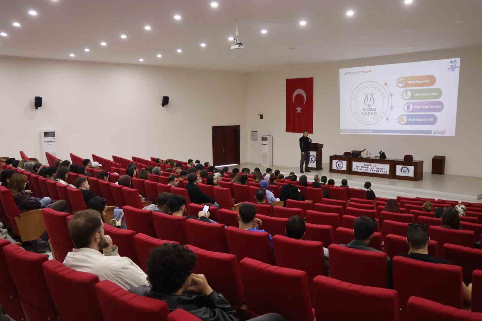 NAFAD ekiplerinden öğrencilere eğitim