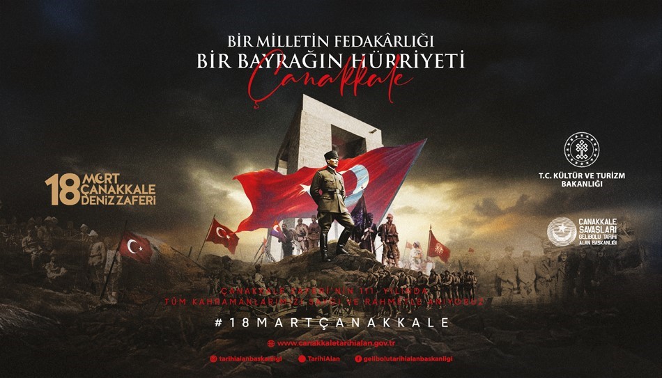 Çanakkale Deniz Zaferi "Bir Milletin Fedakarlığı, Bir Bayrağın Hürriyeti" temasıyla anılacak