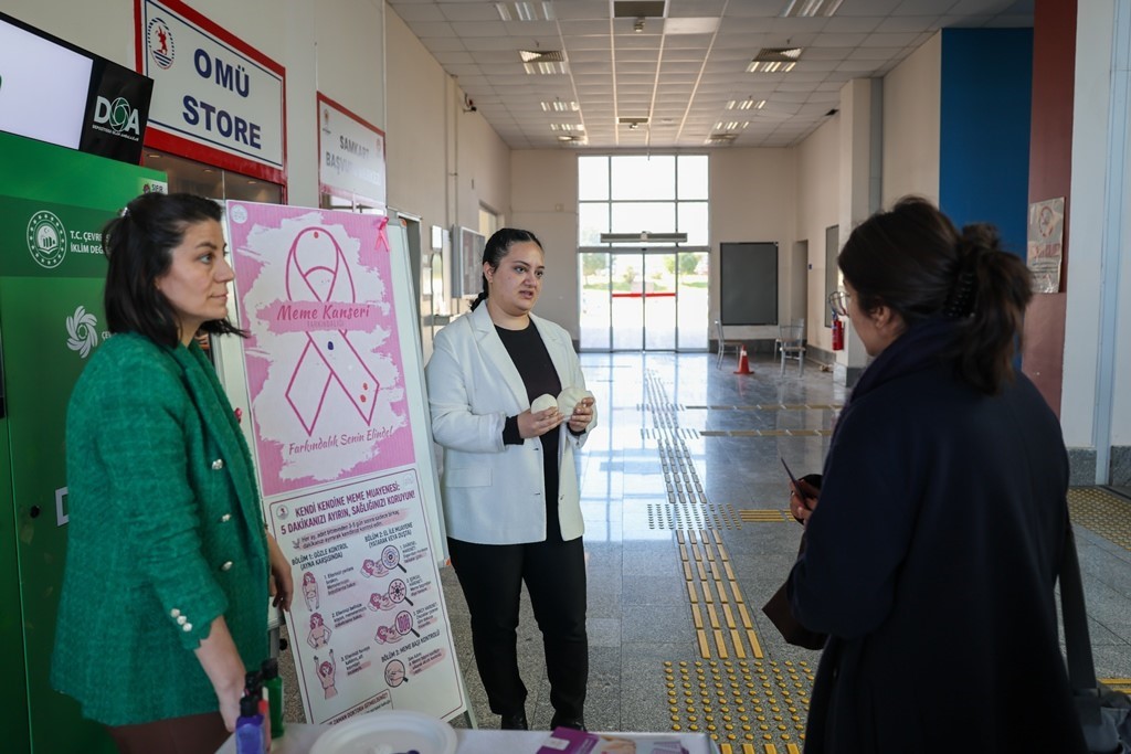 OMÜ’de kadın kanserlerine yönelik farkındalık etkinliği