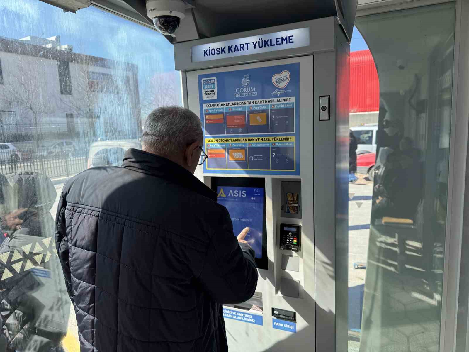 Çorum’da toplu ulaşım kartlarına bakiye yükleme noktası artıyor