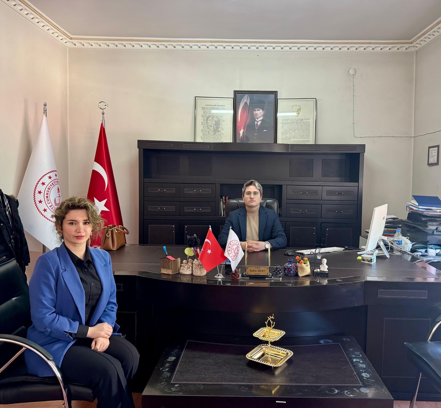 Kaymakam Arıkan, okulların durumu ve çalışmalar hakkında bilgi aldı