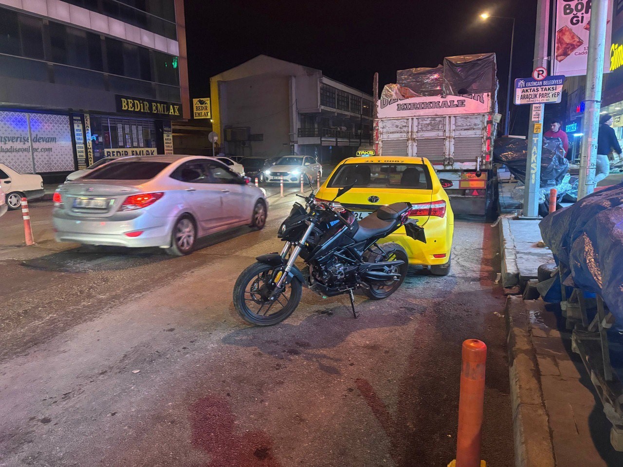 Erzincan’da trafik kazası: 1 yaralı