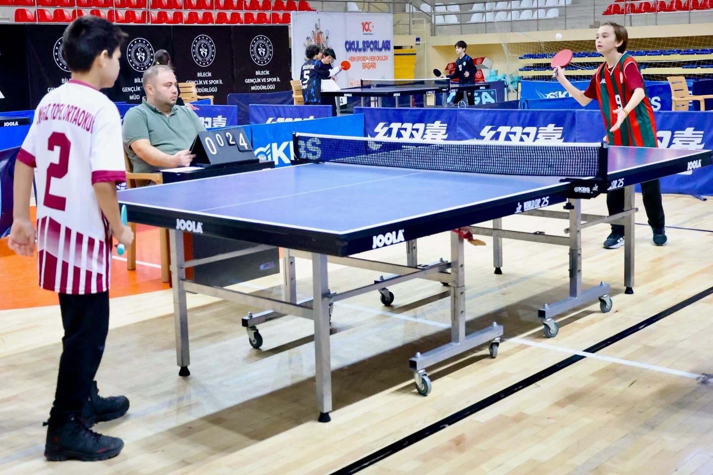 Bilecik’te Masa Tenisi Küçükler İl Birinciliği müsabakaları tamamlandı