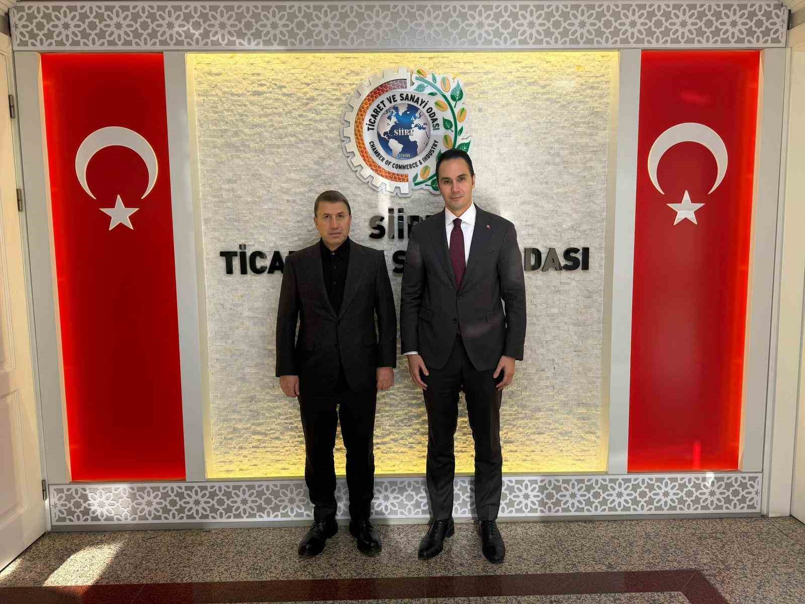 Siirt TSO Başkanı Güven Kuzu, DYP Genel Başkanı Küpeli ile bir araya geldi