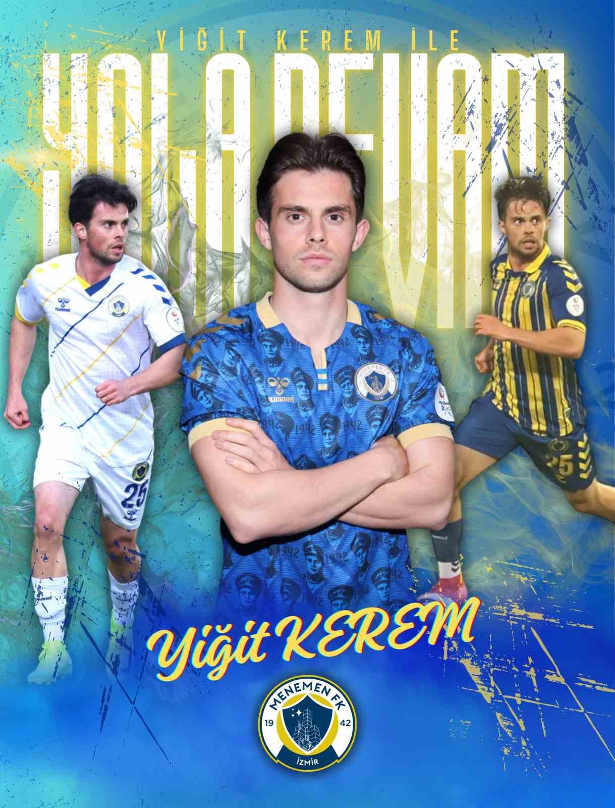 Menemen FK, Yiğit Kerem’in sözleşmesini uzattı