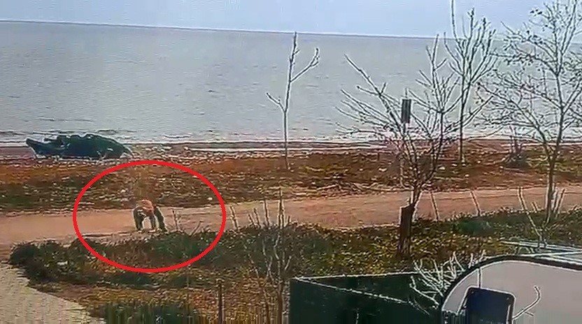 Polisten kaçan 16 yıllık hükümlü yere düşünce yakalandı