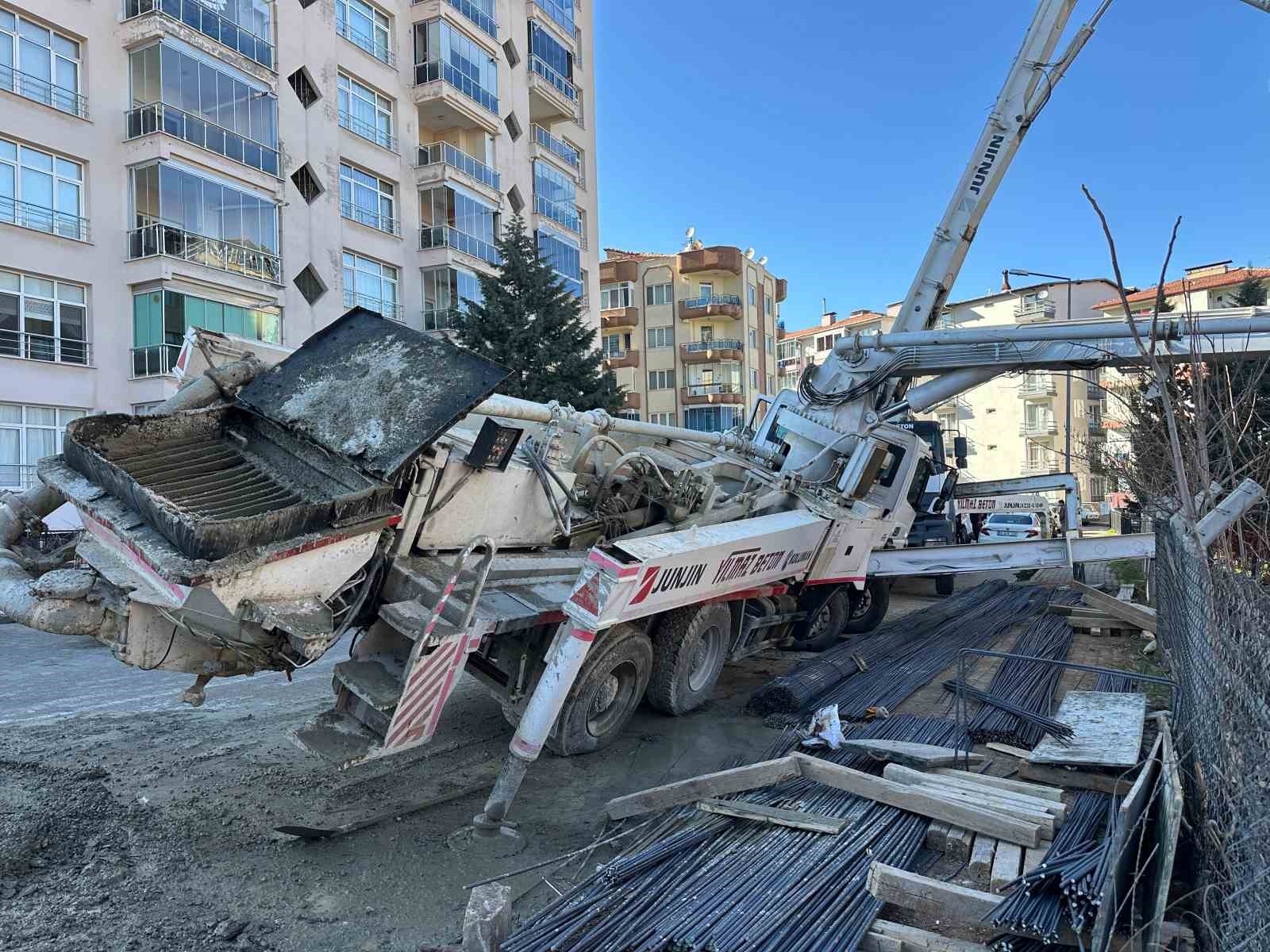 Uşak’taki beton pompası kazasında 3 kişi tutuklandı