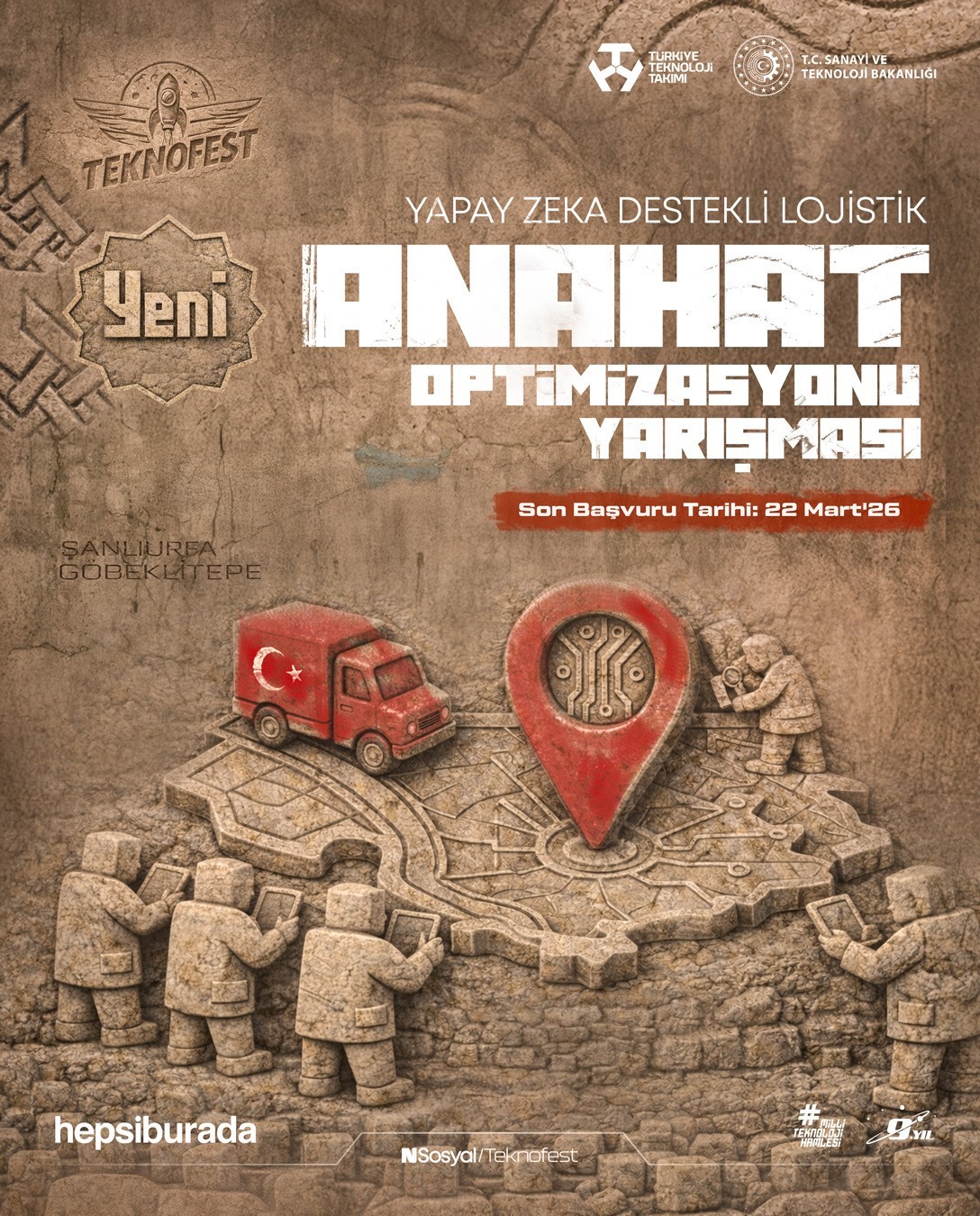 Hepsiburada’nın "Yapay Zeka Destekli Lojistik Anahat Optimizasyonu Yarışması" için TEKNOFEST başvuruları başladı